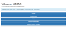 Tablet Screenshot of fogis.svenskfotboll.se